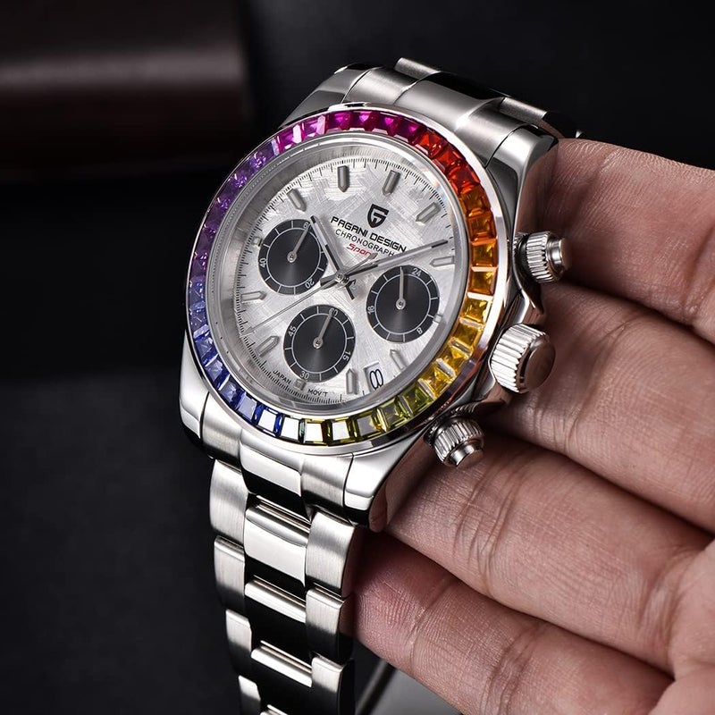 Pagani Design PD1676 Men's Sapphire Sports Quartz Chronograph Watch - Image 3